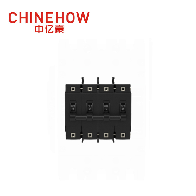 CVP-FR 油圧式磁気回路遮断器 ロング ハンドル アクチュエーター 極ごとに M6 スタッドおよび端子バリア 4P 付き 